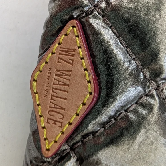 MZ Wallace Flat Metro Key Pouch Metallic Bronze - Picture 6 of 8